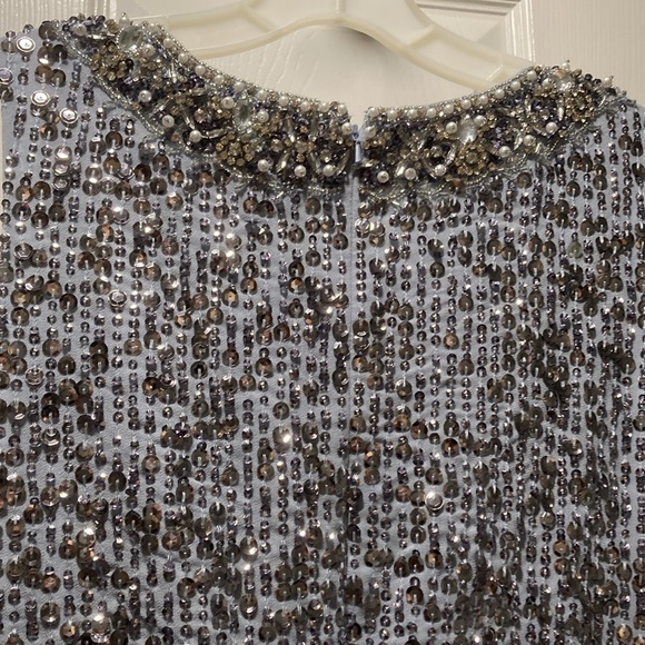 ⭐️⭐️ MAC DUGGAL EMBELLISHED SLEEVELESS HIGH NECK MIDI DRESS NWOT 10 - Picture 10 of 13